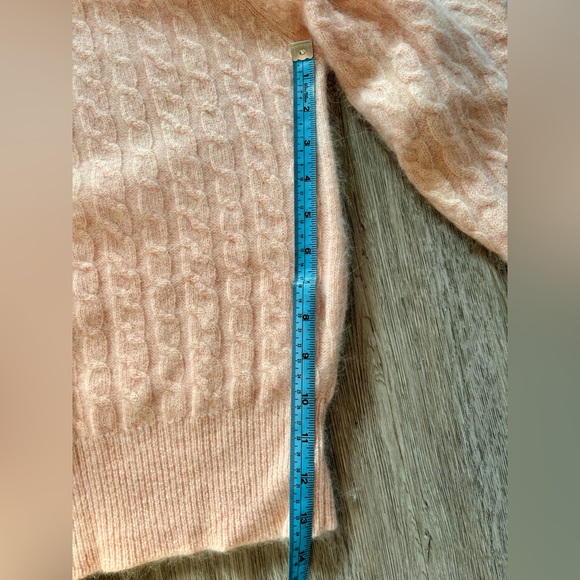 Vintage cabled angora and sparkle sweater - Picture 3 of 6